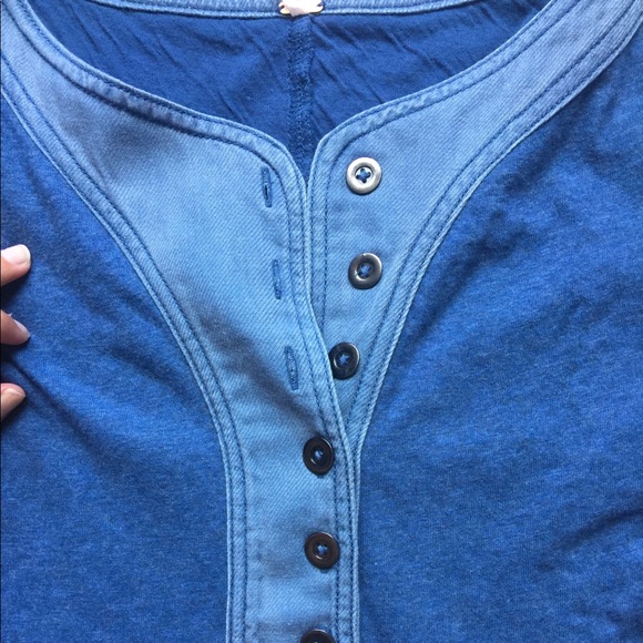 NWOT Free People Blue Shift Dress - Picture 5 of 7